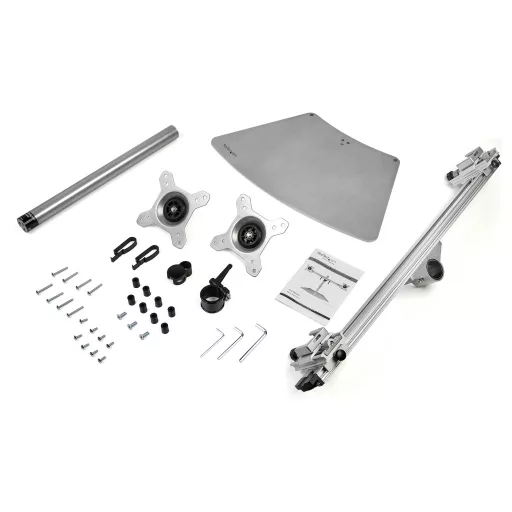 StarTech.com ARMDUOSS asztali TV konzol 61 cm (24") Rozsdamentes acél