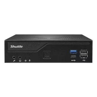   Shuttle XPС slim DH610V2 PC/munkaállomás alapgép 1,35 liter méretű számítógép Fekete Intel H610 LGA 1700