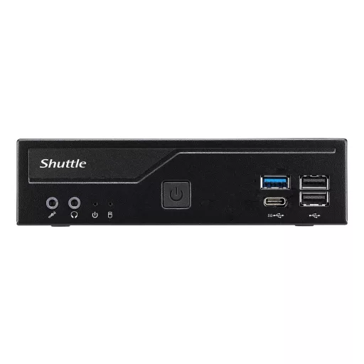 Shuttle XPС slim DH610V2 PC/munkaállomás alapgép 1,35 liter méretű számítógép Fekete Intel H610 LGA 1700