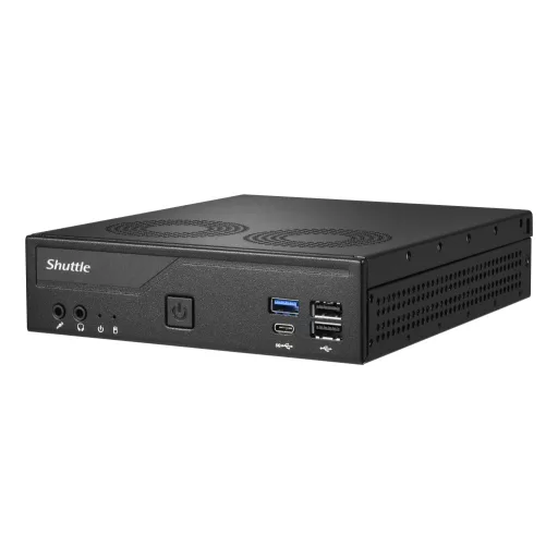 Shuttle XPС slim DH610V2 PC/munkaállomás alapgép 1,35 liter méretű számítógép Fekete Intel H610 LGA 1700