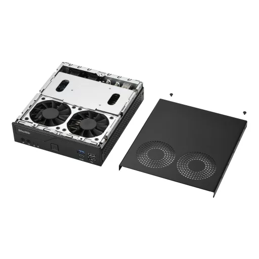 Shuttle XPС slim DH610V2 PC/munkaállomás alapgép 1,35 liter méretű számítógép Fekete Intel H610 LGA 1700