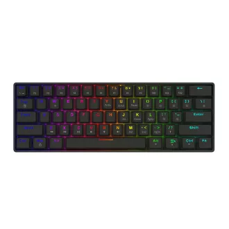   Savio BLACKOUT X2 RED billentyűzet Játék USB QWERTY Nemzetközi amerikai Fekete