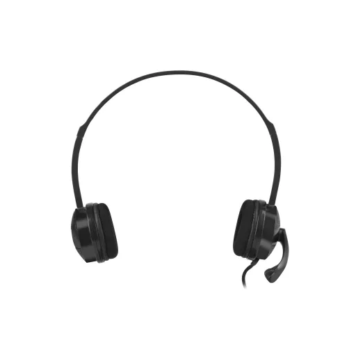 NATEC Canary Go Headset Vezetékes Fejpánt Iroda/telefonos ügyfélközpont Fekete