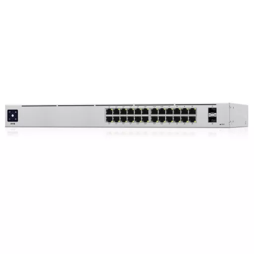 Ubiquiti UniFi 24-Port PoE Vezérelt L2/L3 Gigabit Ethernet (10/100/1000) Ethernet-áramellátás (PoE) támogatása 1U Ezüst