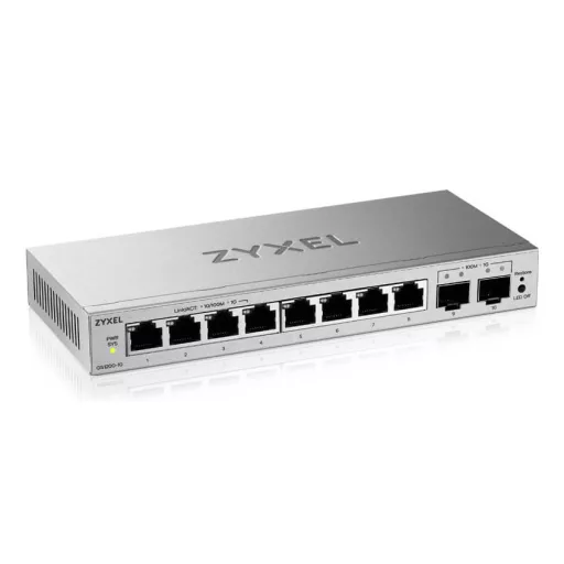 Zyxel GS1200-10v3 Vezérelt L2 Gigabit Ethernet (10/100/1000) Asztali Szürke