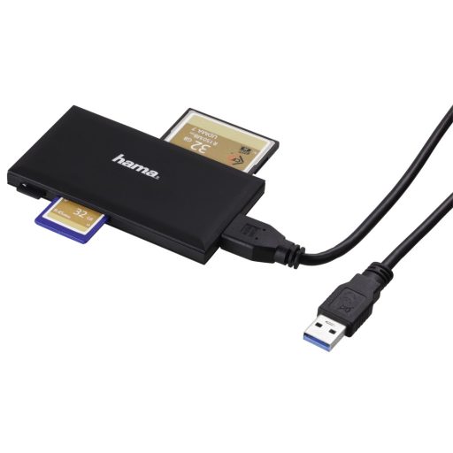 Hama 00181018 kártyaolvasó USB 3.2 Gen 1 (3.1 Gen 1) Type-A Fekete