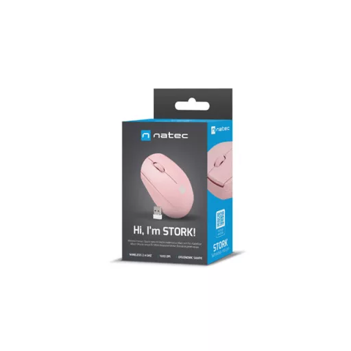 NATEC STORK egér Otthoni Kétkezes Bluetooth + USB Type-A Optikai 1600 DPI