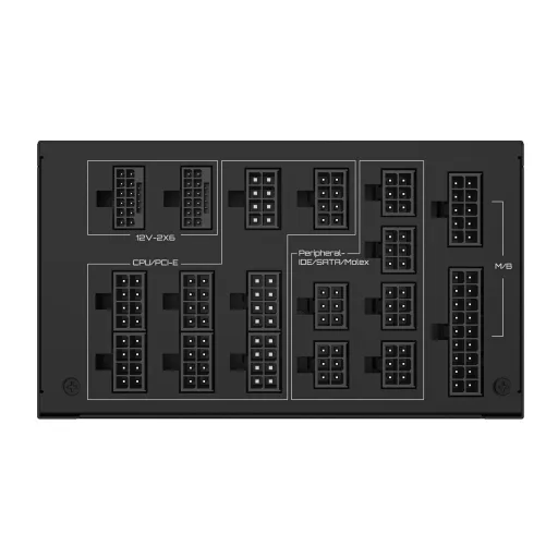 GIGABYTE UD1600PM PG5 AI TOP 1600 W 20+4 pin ATX ATX Fekete