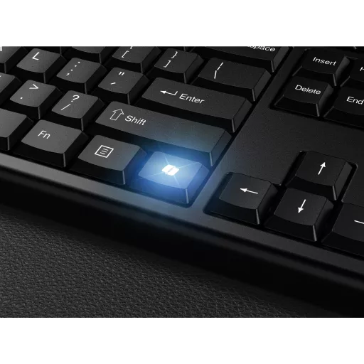 Kensington KM270 EQ billentyűzet Egér mellékelve Irodai RF vezeték nélküli + Bluetooth QWERTY Nemzetközi amerikai Fekete