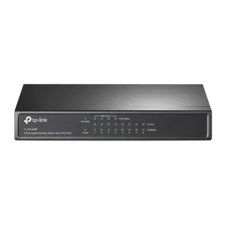   TP-Link TL-SG1008P Vezérelt Gigabit Ethernet (10/100/1000) Ethernet-áramellátás (PoE) támogatása Szürke