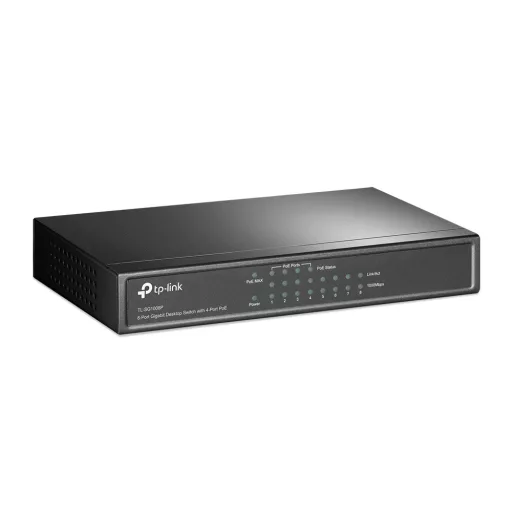 TP-Link TL-SG1008P Vezérelt Gigabit Ethernet (10/100/1000) Ethernet-áramellátás (PoE) támogatása Szürke