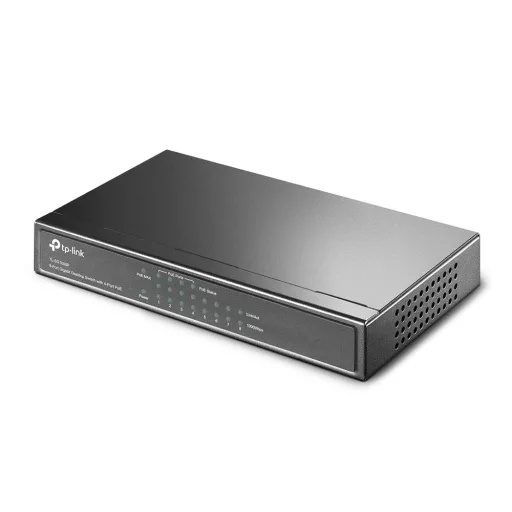 TP-Link TL-SG1008P Vezérelt Gigabit Ethernet (10/100/1000) Ethernet-áramellátás (PoE) támogatása Szürke