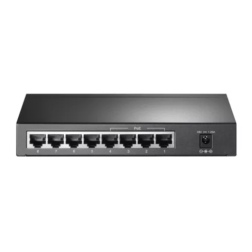 TP-Link TL-SG1008P Vezérelt Gigabit Ethernet (10/100/1000) Ethernet-áramellátás (PoE) támogatása Szürke
