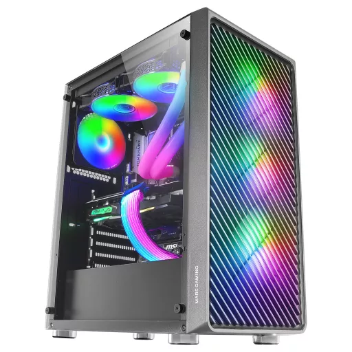 Mars Gaming MCF Midi Tower Fekete