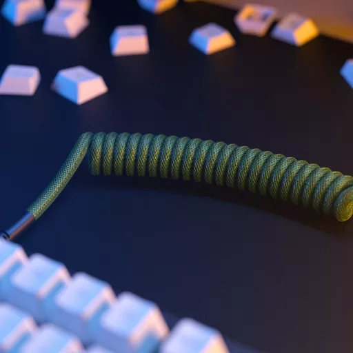 Glorious Gaming GLO-KB-ACC-CBL-COIL-FGRN billentyűzet-/egérkábel Zöld 1,4 M