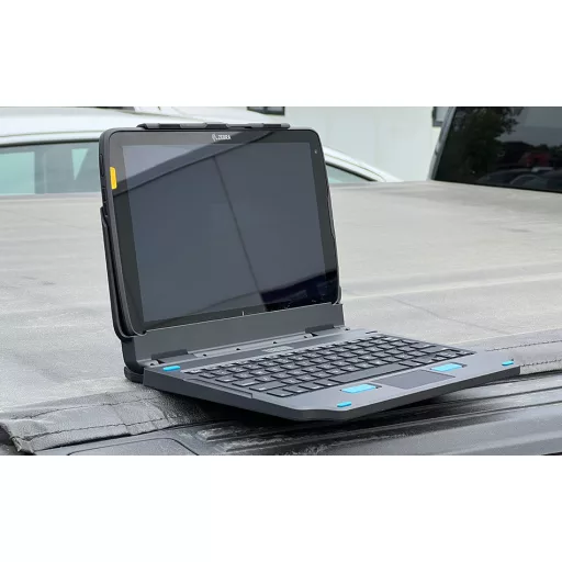 Gamber-Johnson 7160-1789-01 billentyűzet mobil eszközhöz QWERTY Brit angol Pogo Pin Fekete