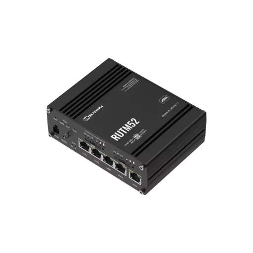 Teltonika RUTM52 vezetéknélküli router Gigabit Ethernet Kétsávos (2,4 GHz / 5 GHz) 5G Fekete