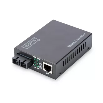   Digitus DN-82020-1 hálózati média konverter 100 Mbit/s 1310 nm Multi-mode Fekete