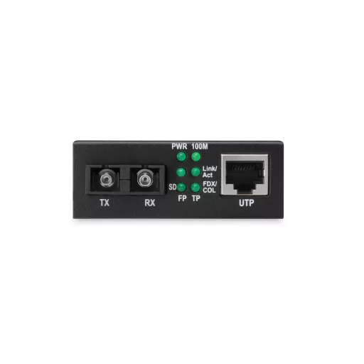 Digitus DN-82020-1 hálózati média konverter 100 Mbit/s 1310 nm Multi-mode Fekete
