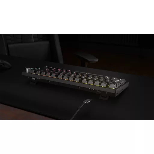 Corsair K65 PLUS billentyűzet Játék USB + RF Wireless + Bluetooth QWERTZ Német Fekete
