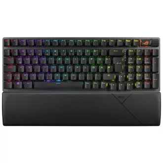   ASUS ROG Strix Scope II 96 Wireless billentyűzet Játék USB + RF Wireless + Bluetooth QWERTZ Német Fekete