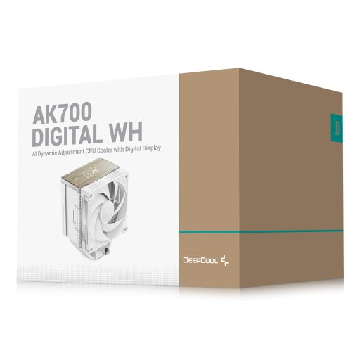 DeepCool AK700 Digital WH Processzor Hűtő 12 cm Fehér 1 db