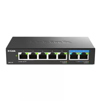   D-Link DMS-107/E hálózati kapcsoló Beállítást nem igénylő (unmanaged) Gigabit Ethernet (10/100/1000) Fekete