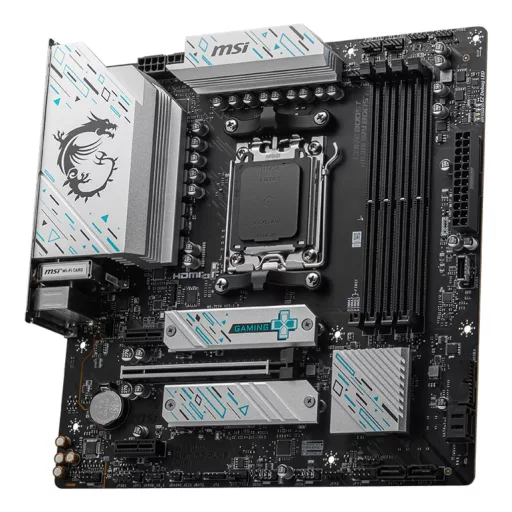 MSI B650M GAMING PLUS WIFI AMD B650 Socket AM5 Micro ATX