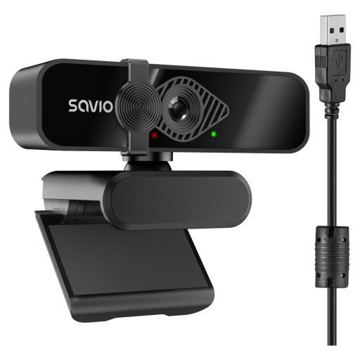 Savio CAK-06 webkamera 3840 x 2160 pixelek USB Fekete