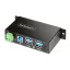 StarTech.com 5G4AINDRM-USB-A-HUB hálózati csatlakozó USB 3.2 Gen 1 (3.1 Gen 1) Type-B 5000 Mbit/s Fekete