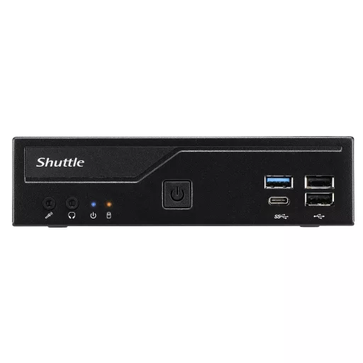 Shuttle DH610 PC/munkaállomás alapgép 1,3 liter méretű számítógép Fekete LGA 1700