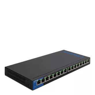   Linksys LGS116P Beállítást nem igénylő (unmanaged) L2 Gigabit Ethernet (10/100/1000) Ethernet-áramellátás (PoE) támogatása Fekete