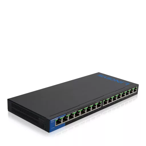 Linksys LGS116P Beállítást nem igénylő (unmanaged) L2 Gigabit Ethernet (10/100/1000) Ethernet-áramellátás (PoE) támogatása Fekete