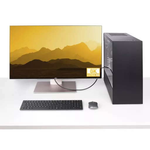 StarTech.com DP21-1M-DP40-CABLE DisplayPort kábel Fekete