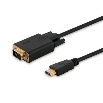   Savio CL-103 video átalakító kábel 1,8 M HDMI A-típus (Standard) VGA (D-Sub) Fekete