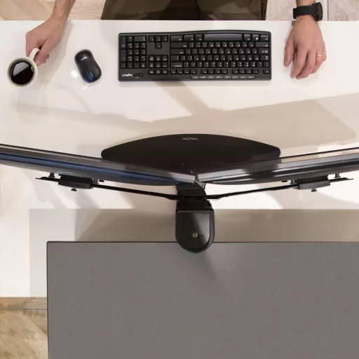 Ergotron Neo Flex Dual Monitor Lift Stand 62,2 cm (24.5") Asztali Fekete