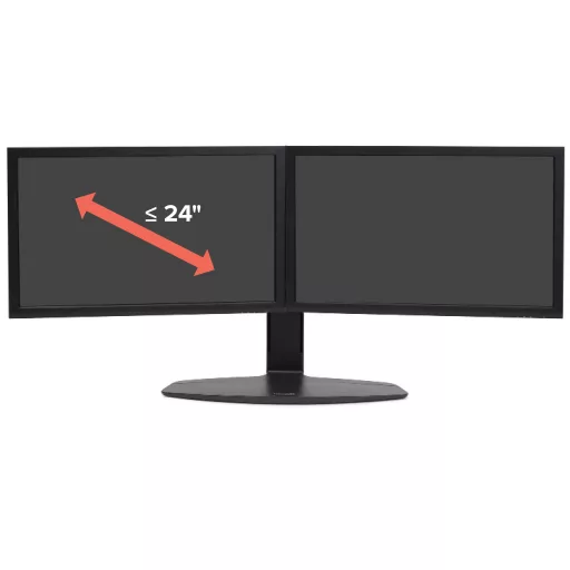 Ergotron Neo Flex Dual Monitor Lift Stand 62,2 cm (24.5") Asztali Fekete