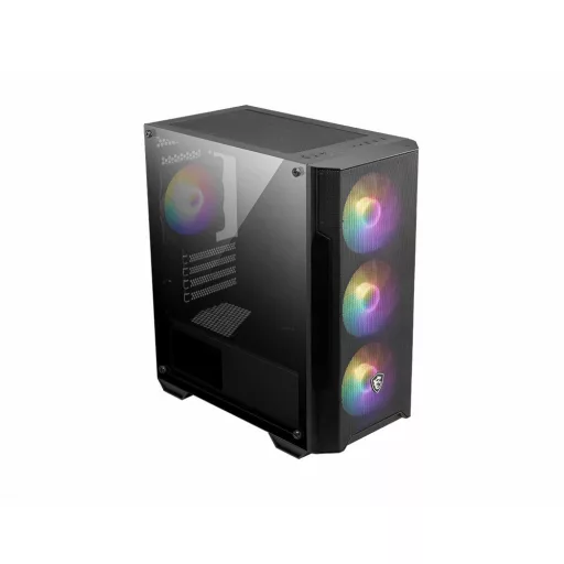 MSI MAG Forge M100A Micro Tower Fekete, Átlátszó