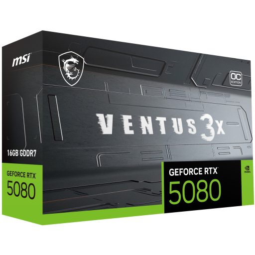 MSI VENTUS GEFORCE RTX 5080 16G 3X OC PLUS NVIDIA 16 GB GDDR7