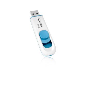   ADATA C008 USB flash meghajtó 16 GB USB A típus 2.0 Kék, Fehér