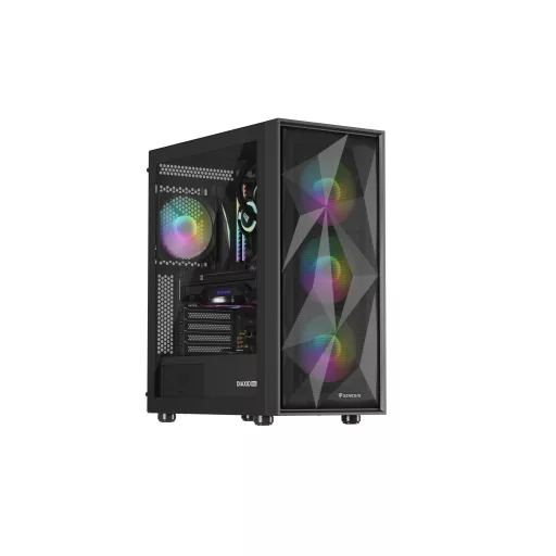 GENESIS Diaxid 605 ARGB Midi Tower Fekete