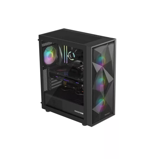 GENESIS Diaxid 605 ARGB Midi Tower Fekete