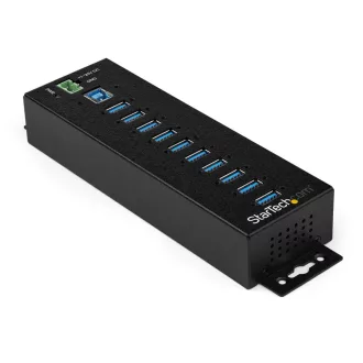   StarTech.com HB30A10AME hálózati csatlakozó USB 3.2 Gen 1 (3.1 Gen 1) Type-B 5000 Mbit/s Fekete