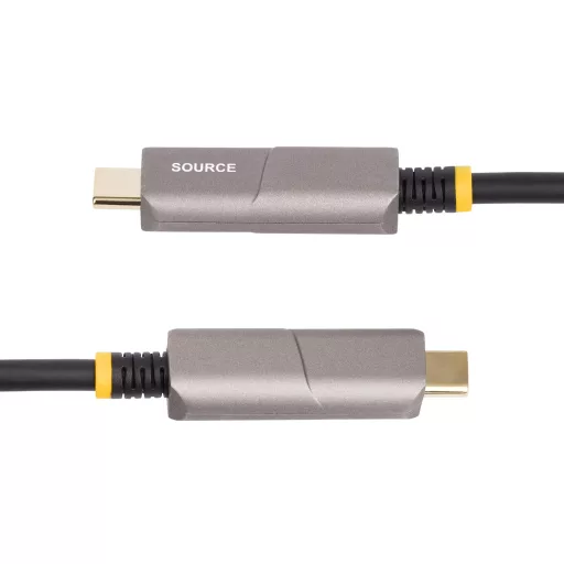 StarTech.com 146B-USBC-HDMI4K-AOC video átalakító kábel 15,2 M USB C-típus HDMI A-típus (Standard) Fekete