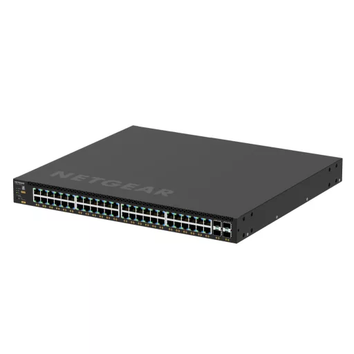 NETGEAR M4350-48G4XF Vezérelt L3 Gigabit Ethernet (10/100/1000) Ethernet-áramellátás (PoE) támogatása 1U Fekete