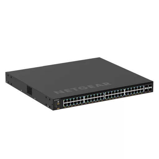 NETGEAR M4350-48G4XF Vezérelt L3 Gigabit Ethernet (10/100/1000) Ethernet-áramellátás (PoE) támogatása 1U Fekete