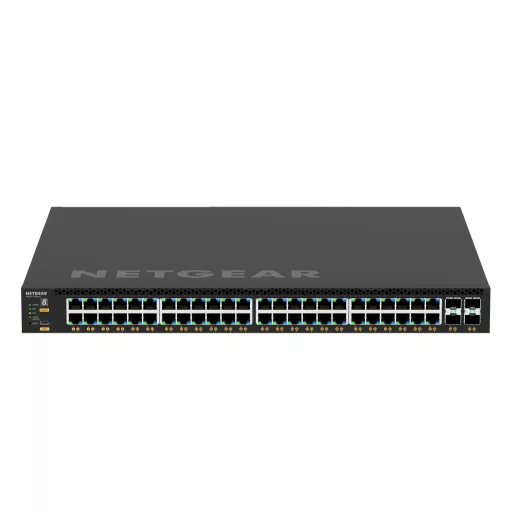 NETGEAR M4350-48G4XF Vezérelt L3 Gigabit Ethernet (10/100/1000) Ethernet-áramellátás (PoE) támogatása 1U Fekete
