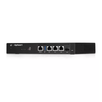   Ubiquiti EdgeRouter 4 vezetékes router Gigabit Ethernet Fekete