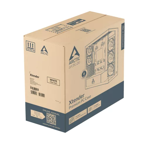 ARCTIC Xtender (White) Midi Tower Fehér