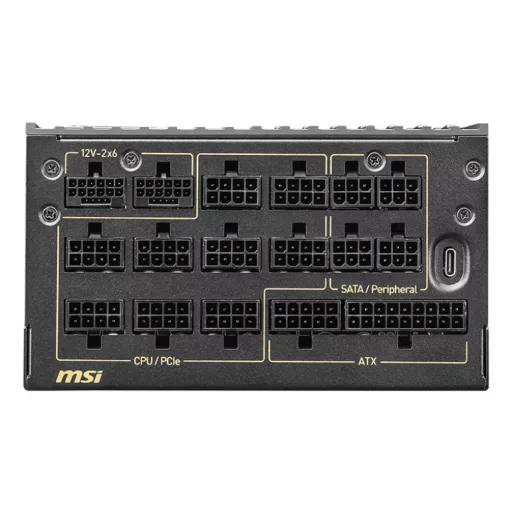 MSI MEG Ai1600T PCIE5 1600 W 24-pin ATX ATX Fekete